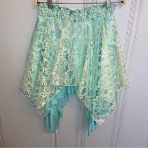 NWT Lace-overlay Skirt